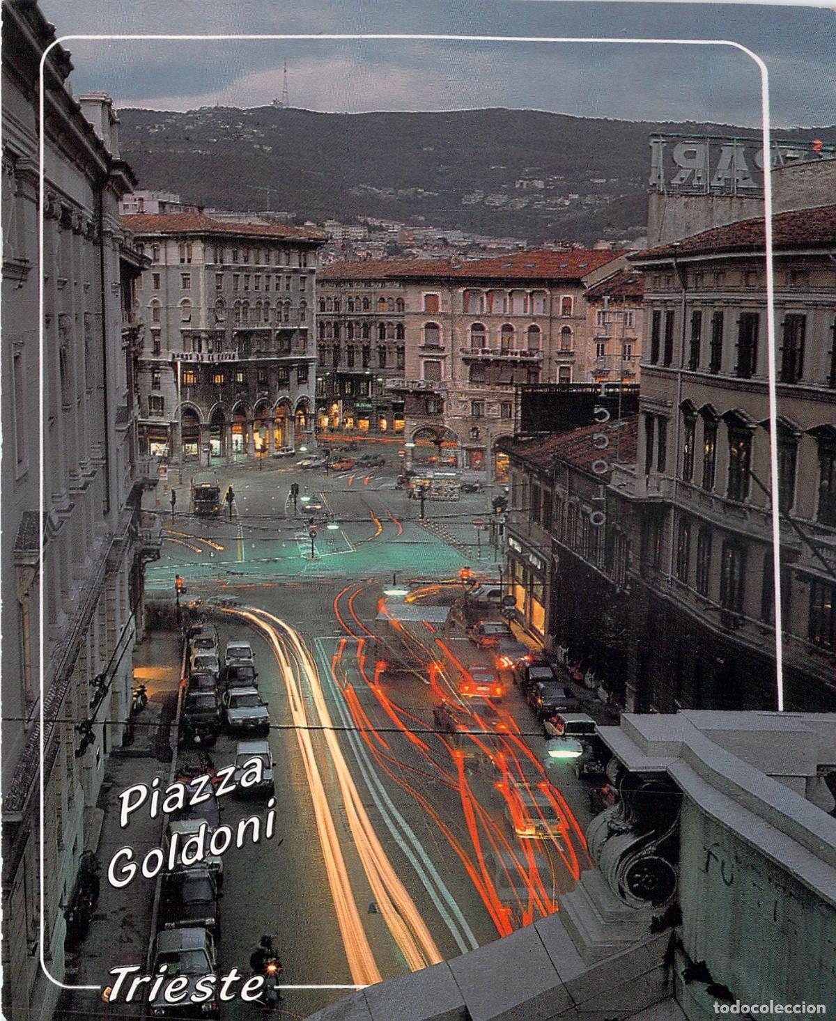 Postales: Postal de Piazza Goldoni en Trieste Italia