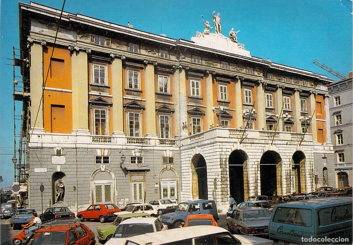 Postales: Postal de Trieste: Teatro Comunale G. Verdi y Piazza Verdi