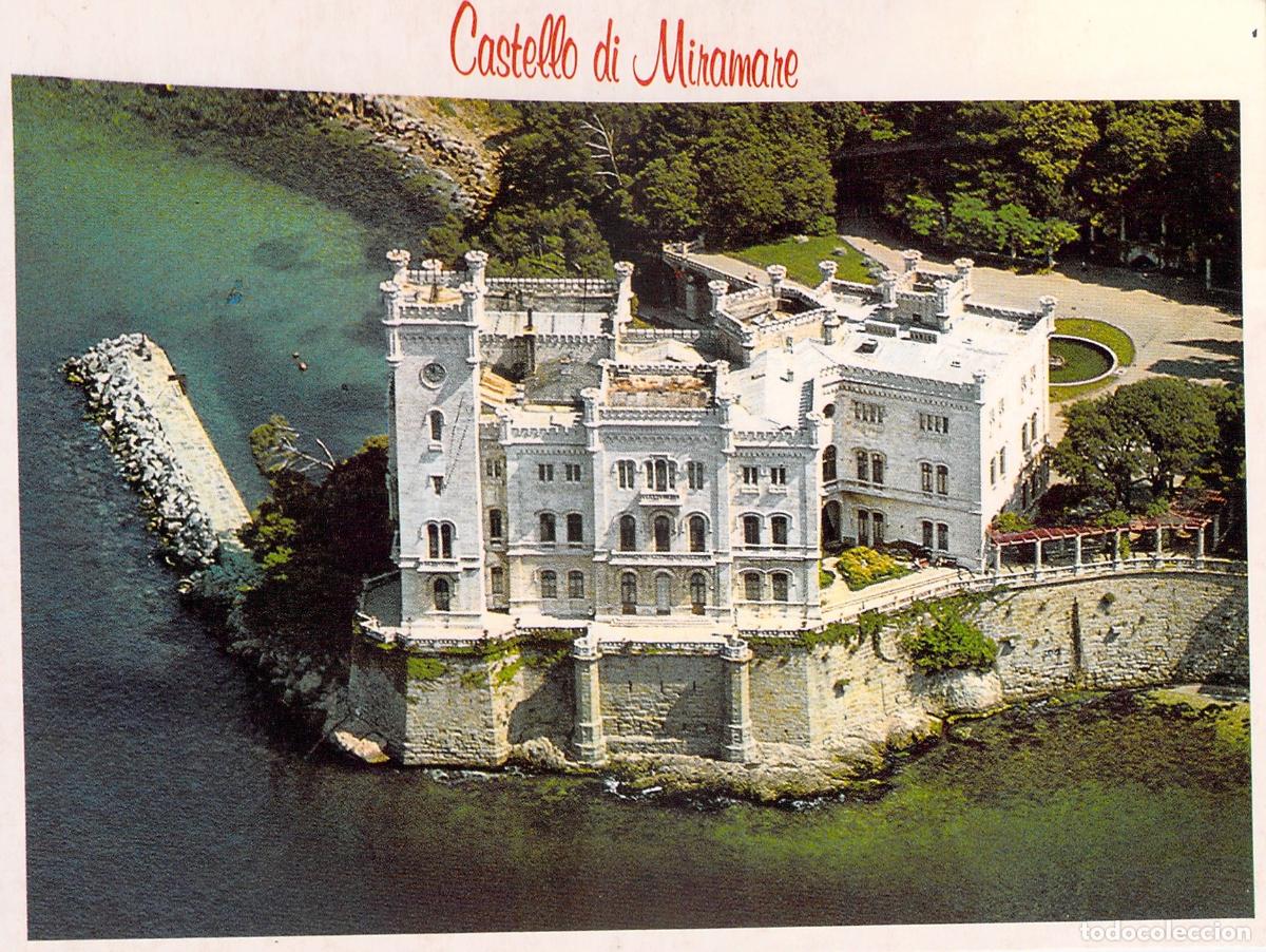 Postales: Postal del Castillo de Miramare en Trieste Italia