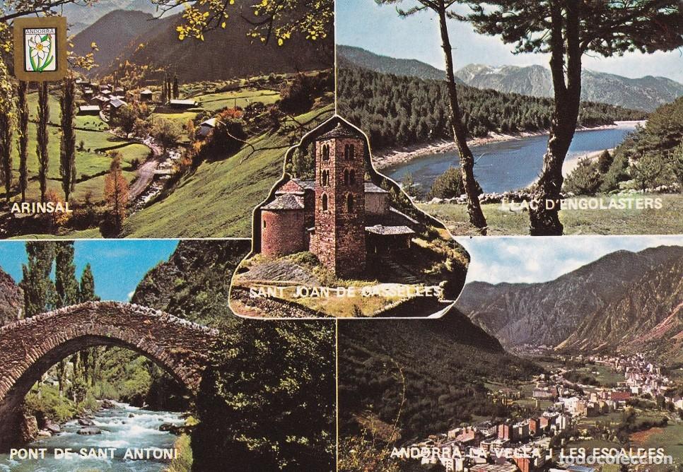 Postkarten: N&ordm; 17 Valls d'Andorra - Diferents aspectes / Andorra / Arinsal - Llac d'Engolasters - Pont de Sant A