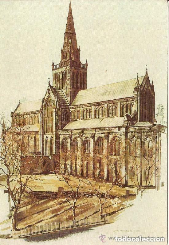Postales: POSTAL GLASGOW, ESCOCIA, CATEDRAL DE GLASGOW PINTURA DE JOHN MARSHALL - SIN CIRCULAR