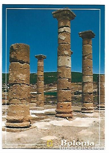 Postales: BASILICA . SIGLO I.- BAELO CLAUDIA (RUINAS).- BOLONIA