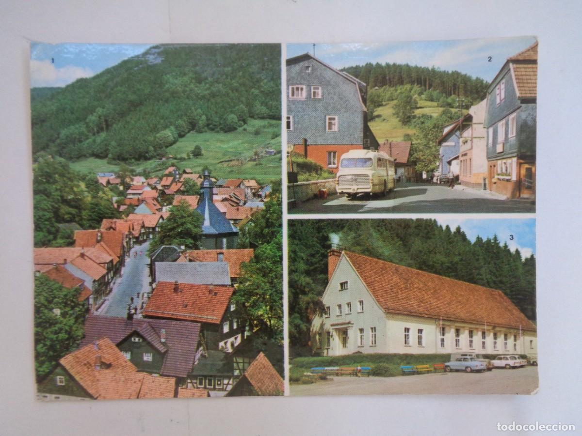 Postales: POSTAL DE GIEB&Uuml;BEL ( ALEMANIA DEL ESTE COMUNISTA ). CIRCULADA A AUSTRIA