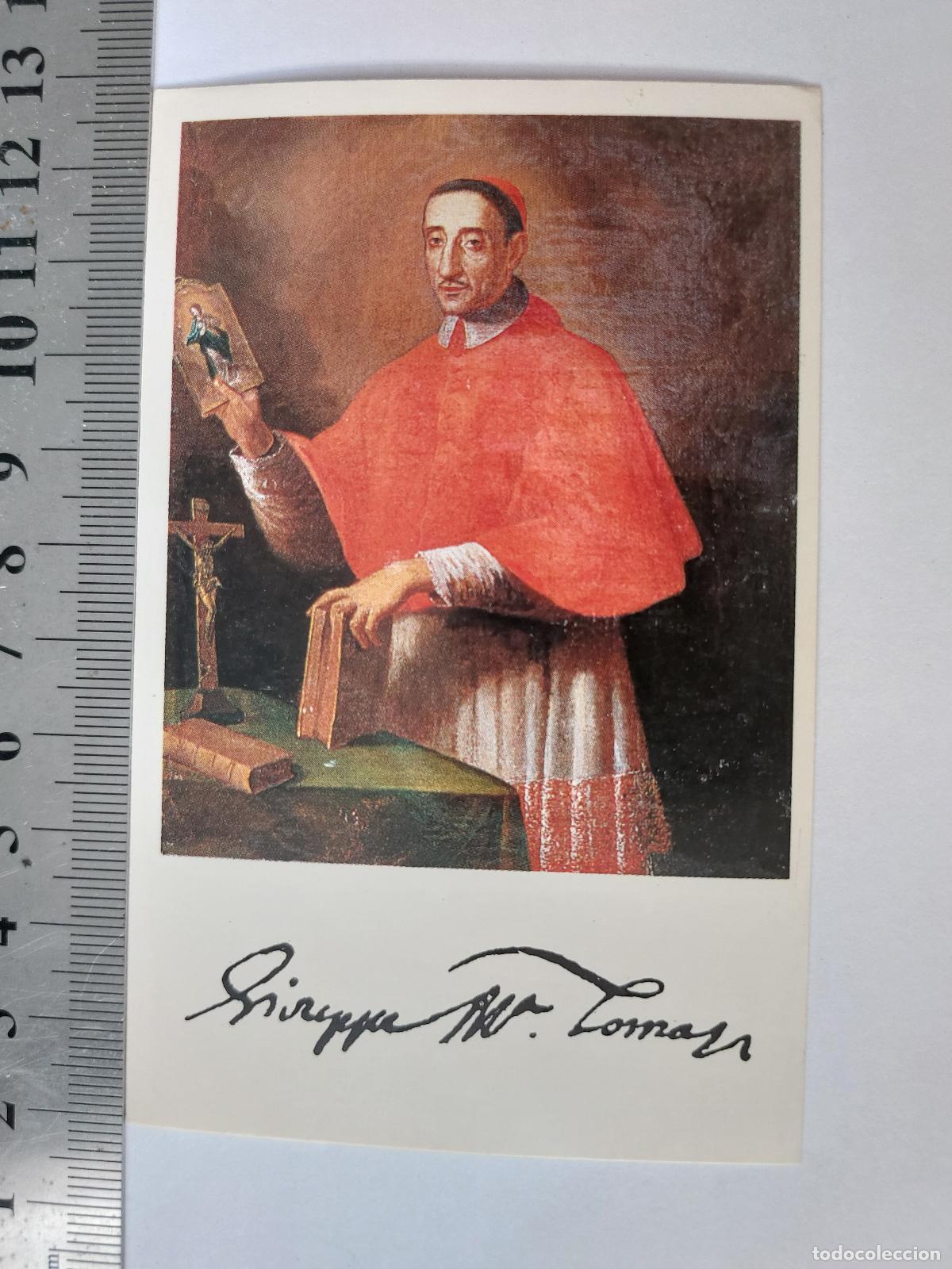 Postales: Estampa de San Jos&eacute; Mar&iacute;a Tomasi Cardenal y Santo