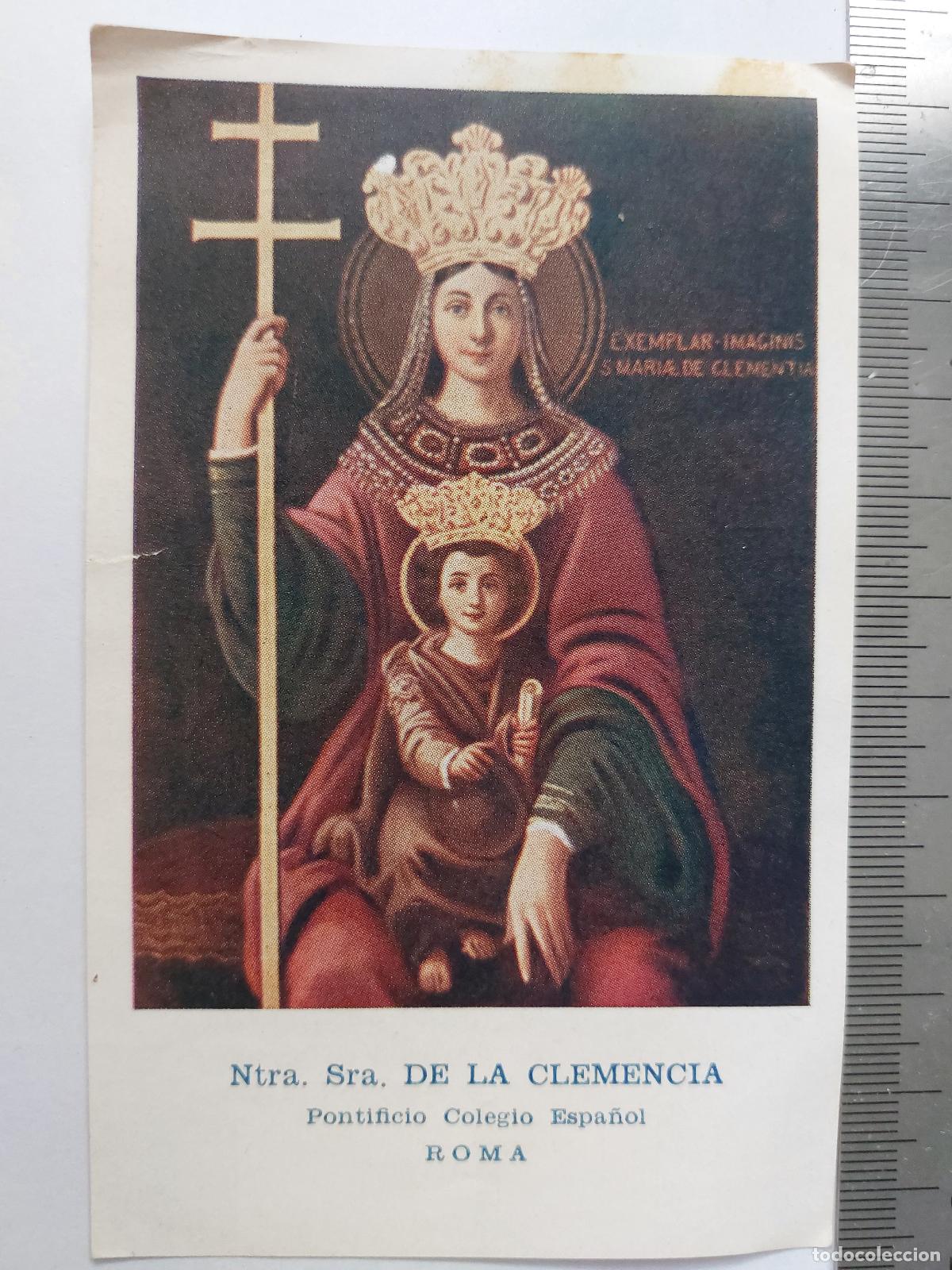 Postales: Estampa religiosa Ntra. Sra. de la Clemencia Pontificio Colegio Espa&ntilde;ol Roma