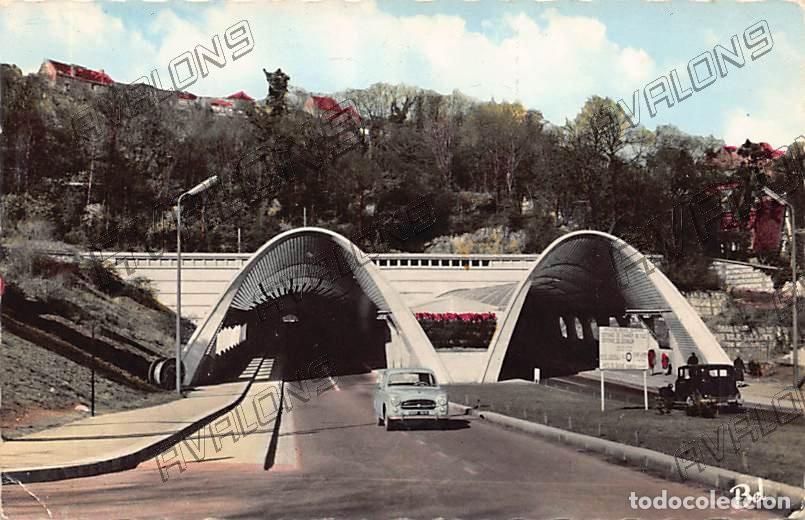 Postales: Le Tunnel Jenner. Long. 700 m. - Le Havre (Francia) - Coloreada, a&ntilde;os 50 - Sin Circular