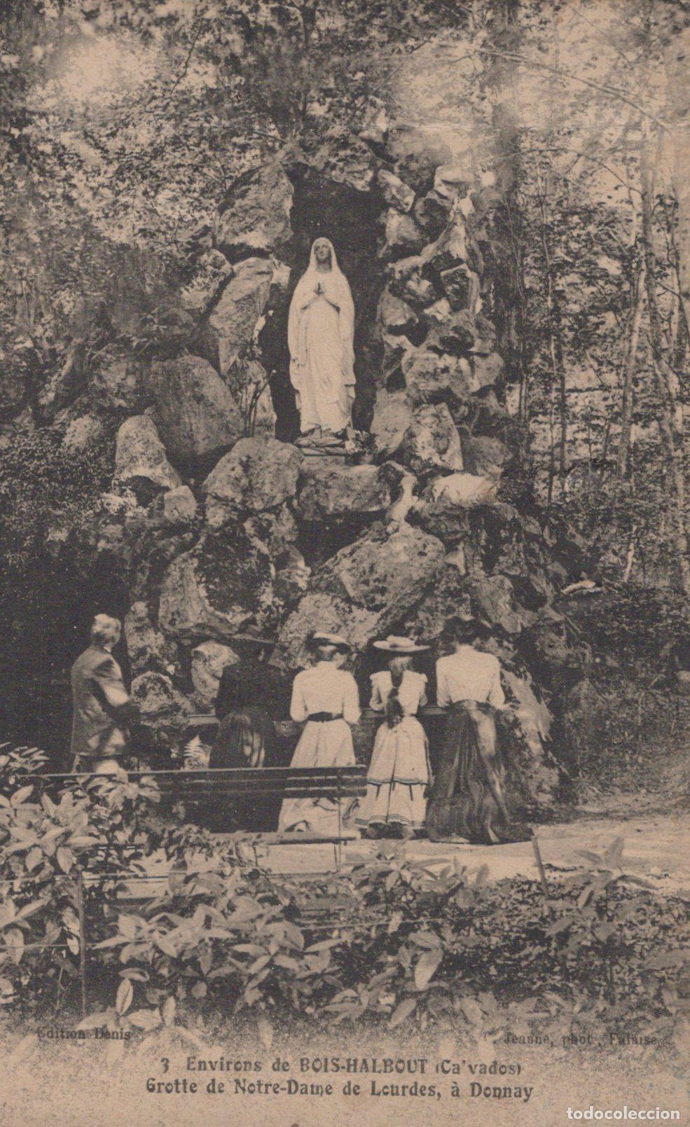 Postales: France Donnay Grotte de Notre Dame de Lourdes P&egrave;lerins *YAA015