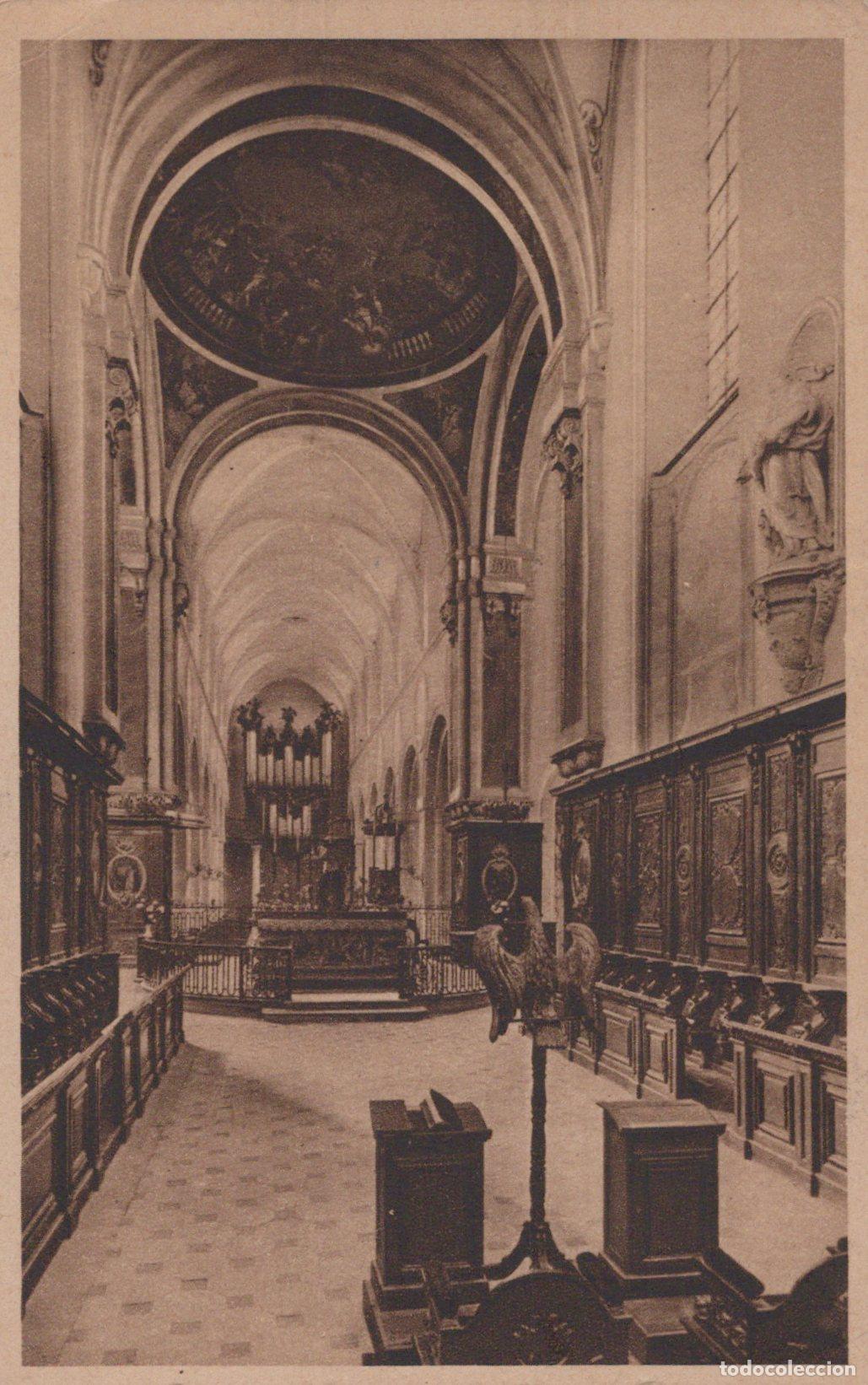 Postales: France Mondaye Calvados Abbaye Int&eacute;rieur Abside Orgue Stalles Xviiie *YAA011