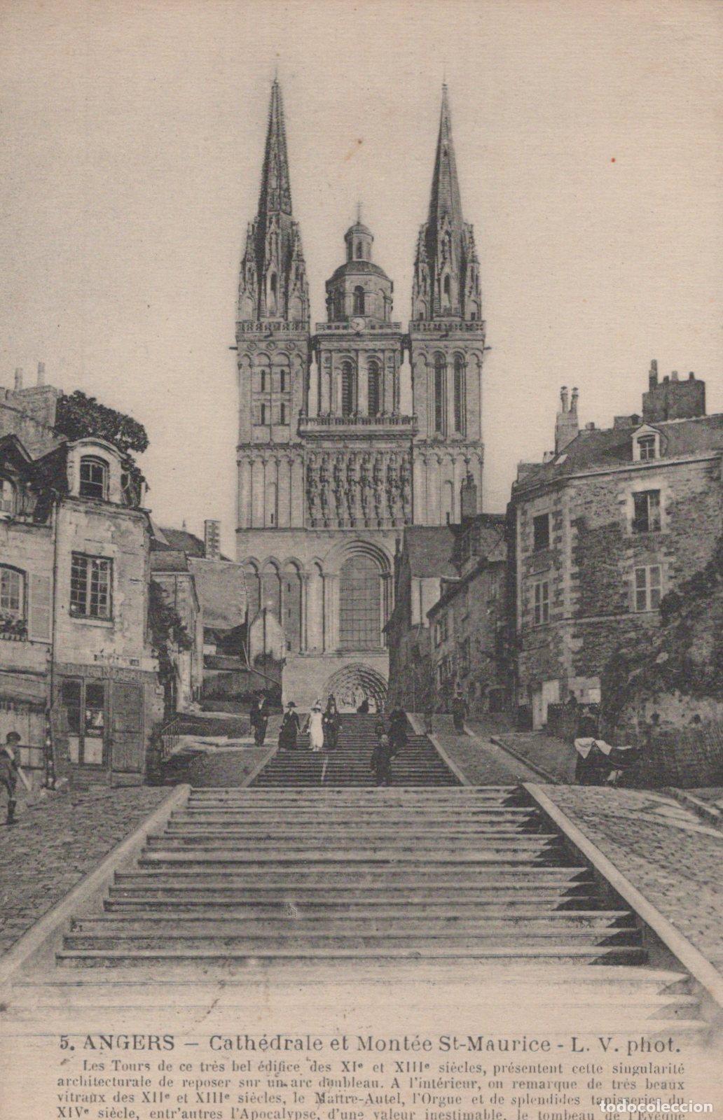 Postales: France Angers Cath&eacute;drale Saint Maurice Architecture Religion Affranchie *YAA016