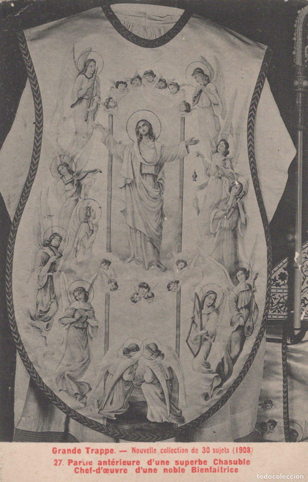 Postales: France Soligny la Trappe Grande Trappe Abbaye Chasuble Unposted *YAA042