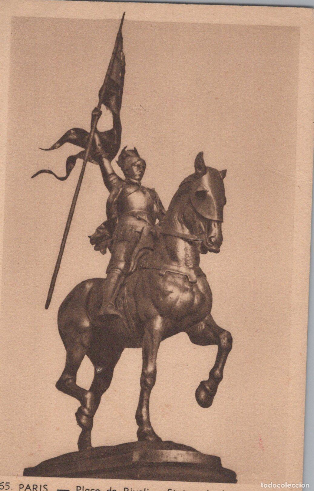 Postales: France Paris &Icirc;le de Place de Rivoli Statue de Jeanne D Arc Unposted *YAA039