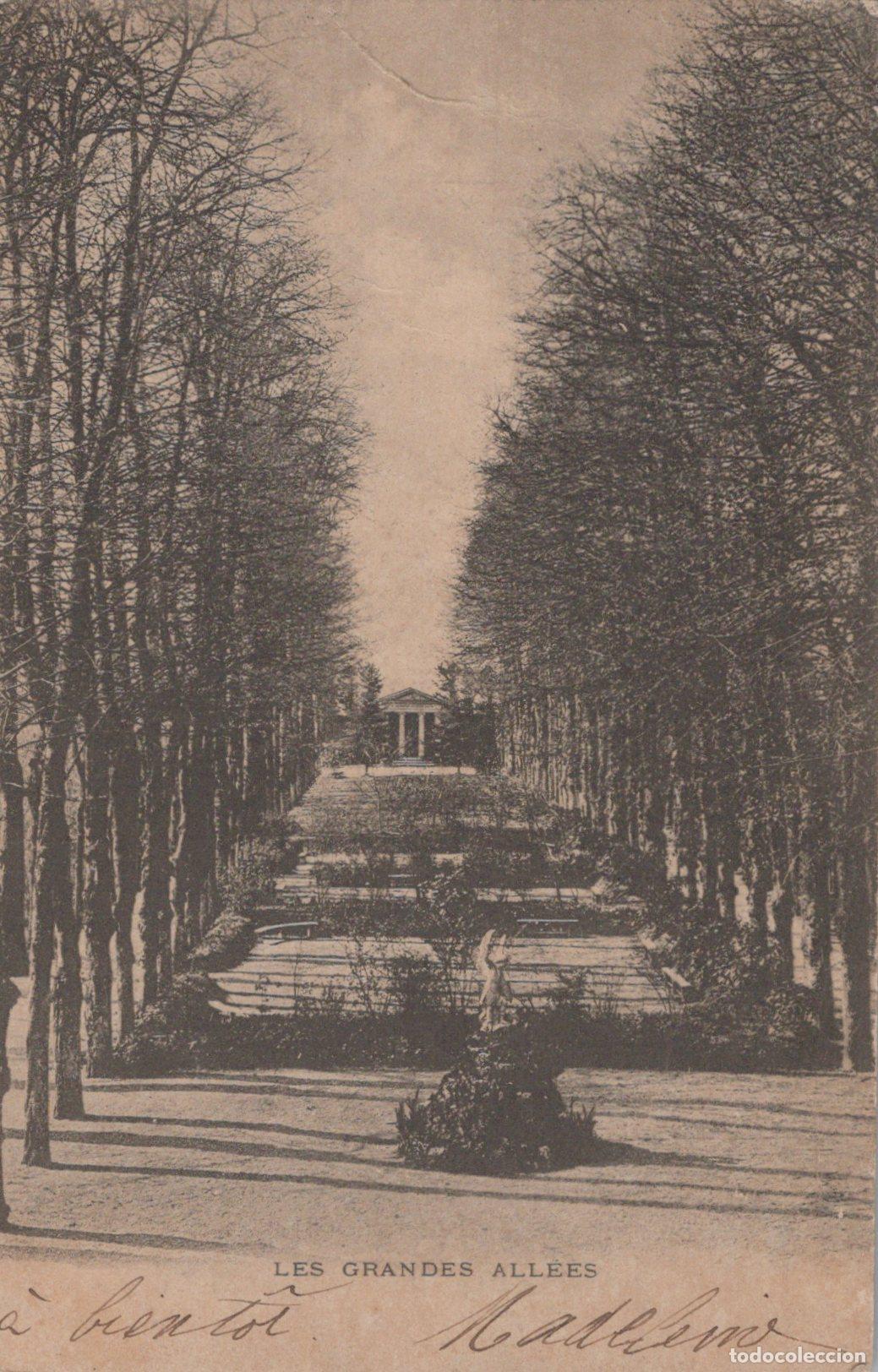 Postales: France Ouistreham Grandes All&eacute;es Ch&acirc;teau Paysage 1904 *YAA041