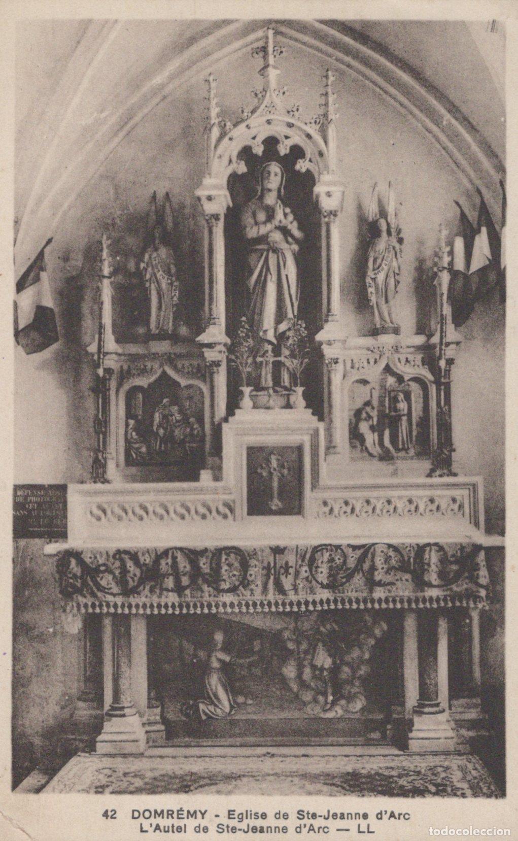 Postales: France Domremy La Pucelle Autel Sainte Jeanne D Arc Posted *YAA046