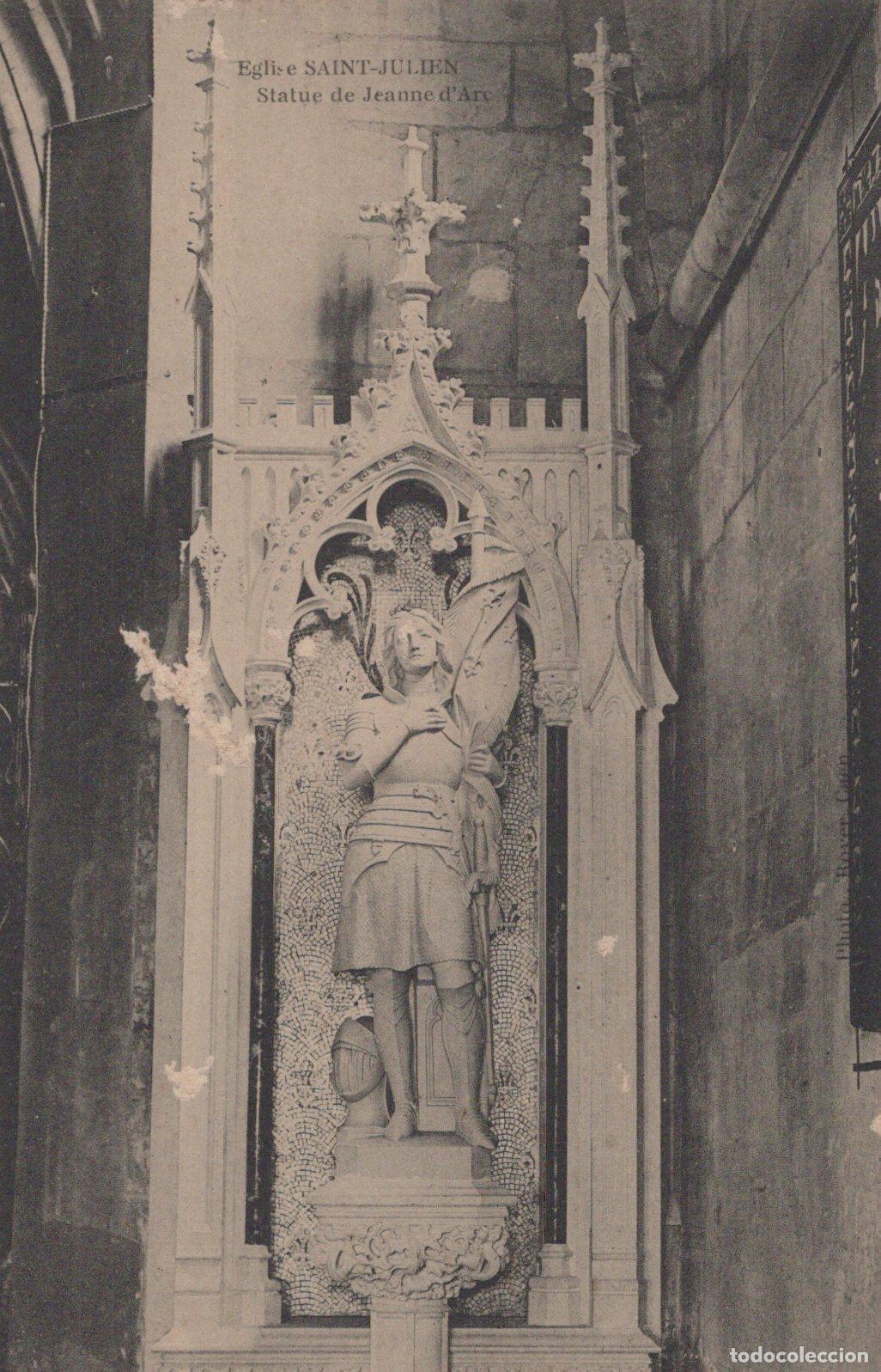 Postkarten: France Troyes &Eacute;glise Saint Julien Statue Jeanne D Arc Religion *YAA058