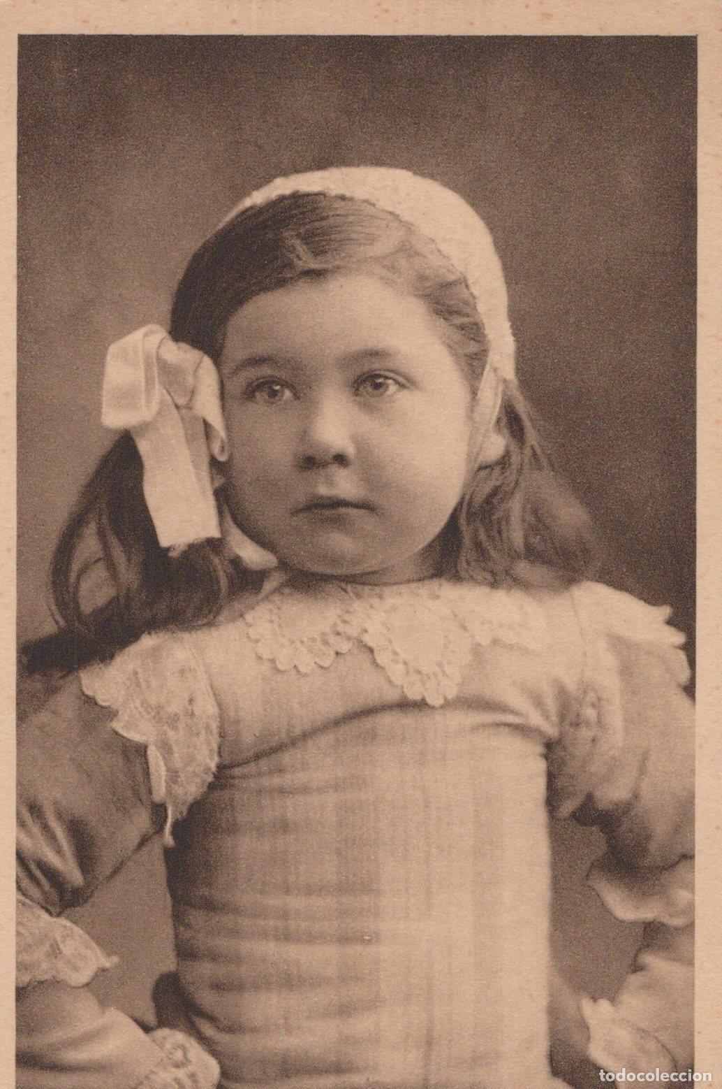 Postkarten: France Quimper Bretagne Portrait Fillette Bretonne B&eacute;b&eacute; Ruban Unposted *YAA066