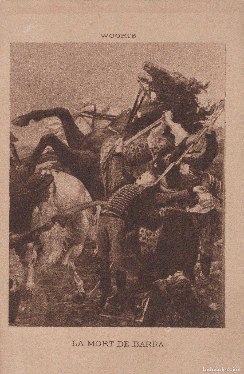 Postkarten: France Caen Normandie Peinture Woorts la Mort de Barra Sc&egrave;ne Unposted *YAA074