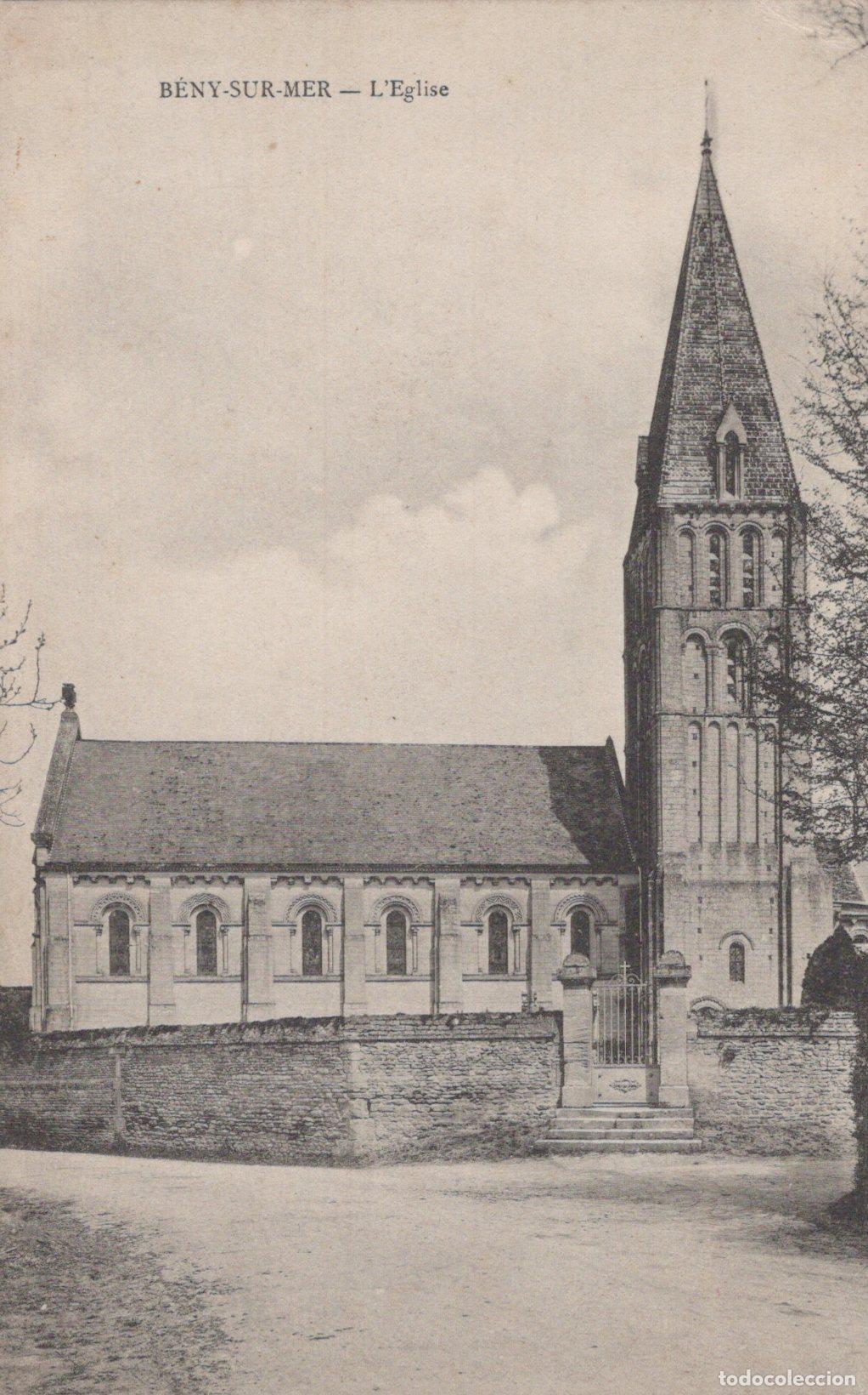 Postkarten: France B&eacute;ny sur Mer Normandie L &Eacute;glise Architecture Religieuse Post&eacute;e *YAA079