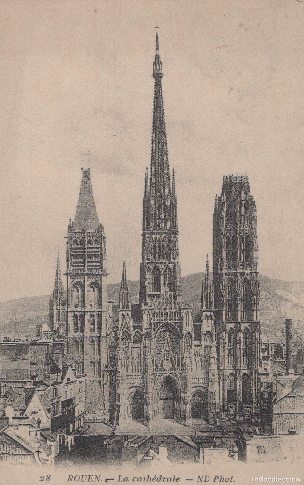 Postkarten: France Rouen Normandie Cath&eacute;drale Notre Dame Architecture *YAA076