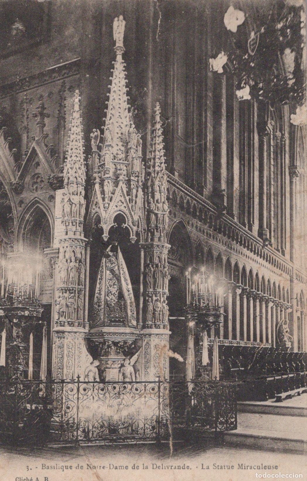 Postkarten: France Douvres la D&eacute;livrande Basilique Notre Dame Statue *YAA078