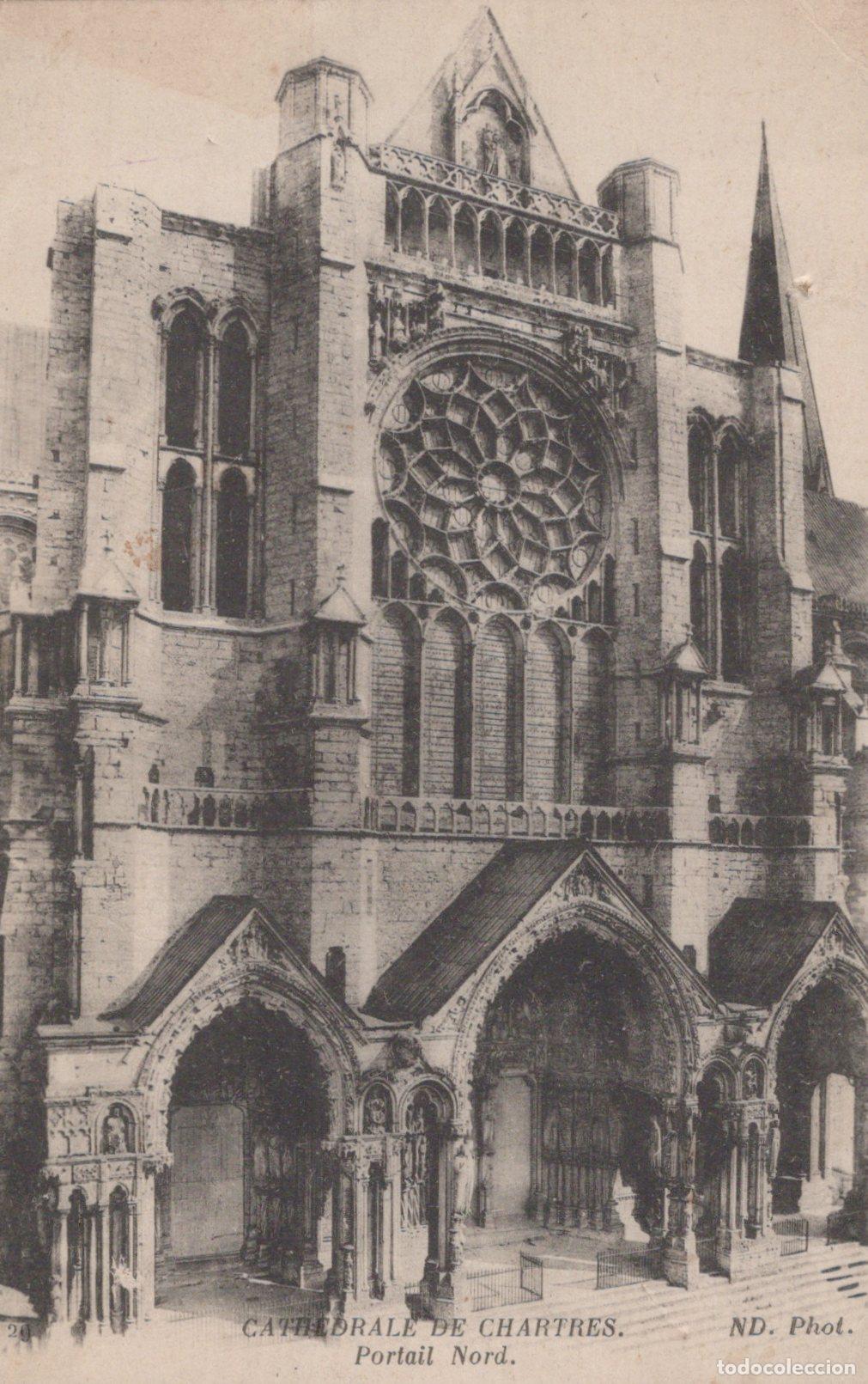 Postkarten: France Chartres Cath&eacute;drale Notre Dame Portail Nord *YAA086