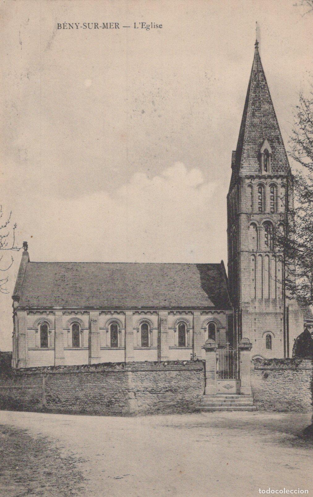 Postkarten: France B&eacute;ny sur Mer Normandie L &Eacute;glise Architecture Historique Unposted *YAA099