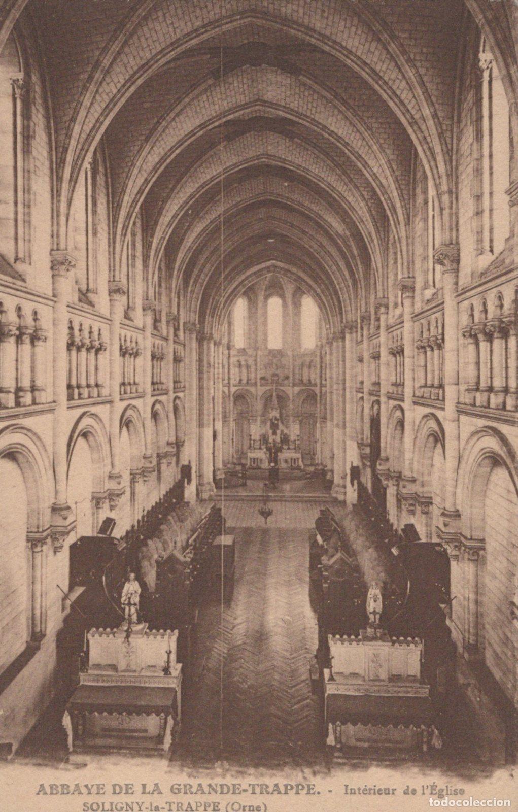 Postkarten: France Soligny la Trappe Abbaye Grande Trappe &Eacute;glise Int&eacute;rieur Unposted *YAA111