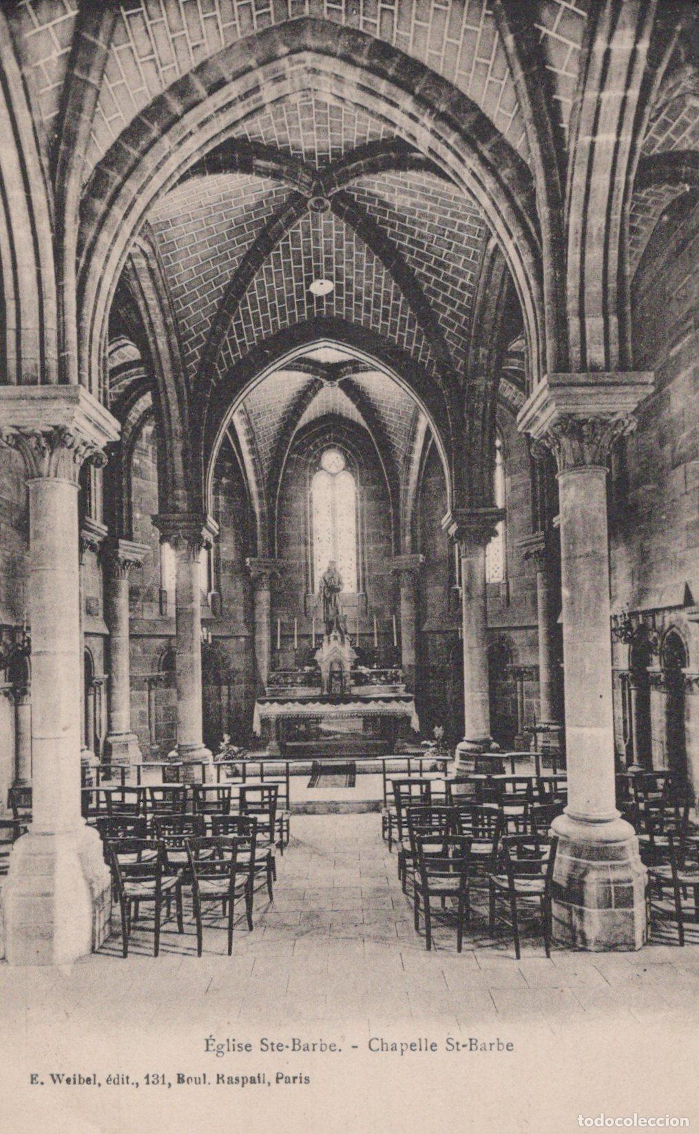 Postkarten: France Bourges &Eacute;glise Sainte Barbe Int&eacute;rieur Architecture Gothique 1941 *YAA100