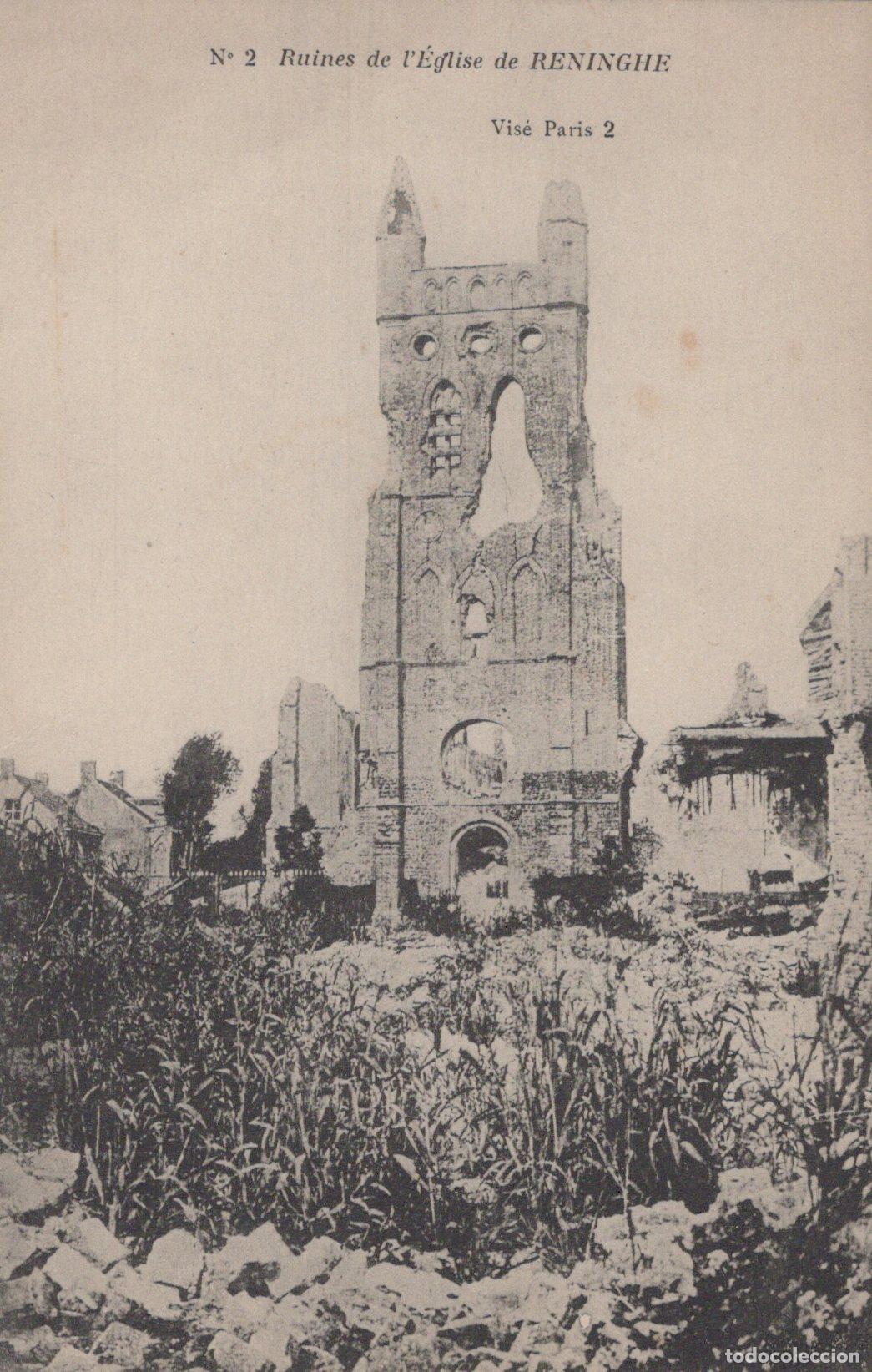 Postkarten: Belgique Reninghe Flandre Occidentale Ruines de L &Eacute;glise Unposted *YAA124