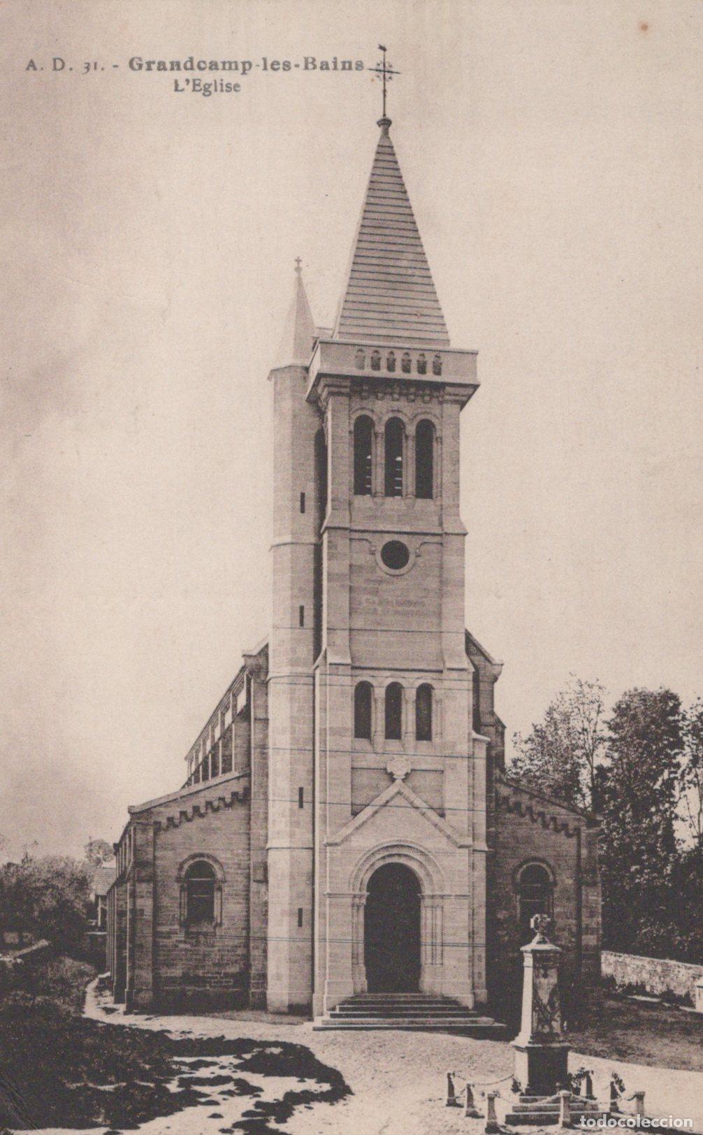 Postais: France Grandcamp les Bains &Eacute;glise Architecture Religieuse *YAA136