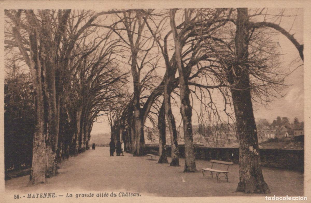 Postales: France Mayenne Grande All&eacute;e du Ch&acirc;teau *YAA167