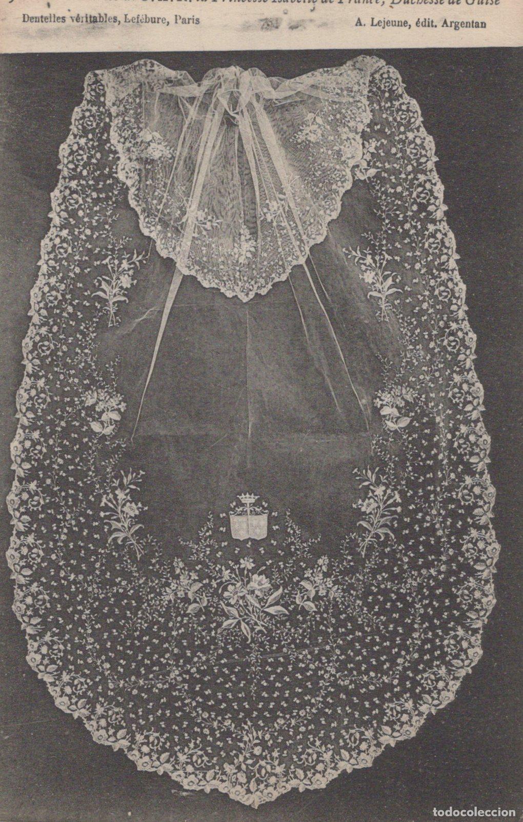 Postales: France Argentan Dentelle V&eacute;ritable Voile Princesse Isabelle de *YAA133