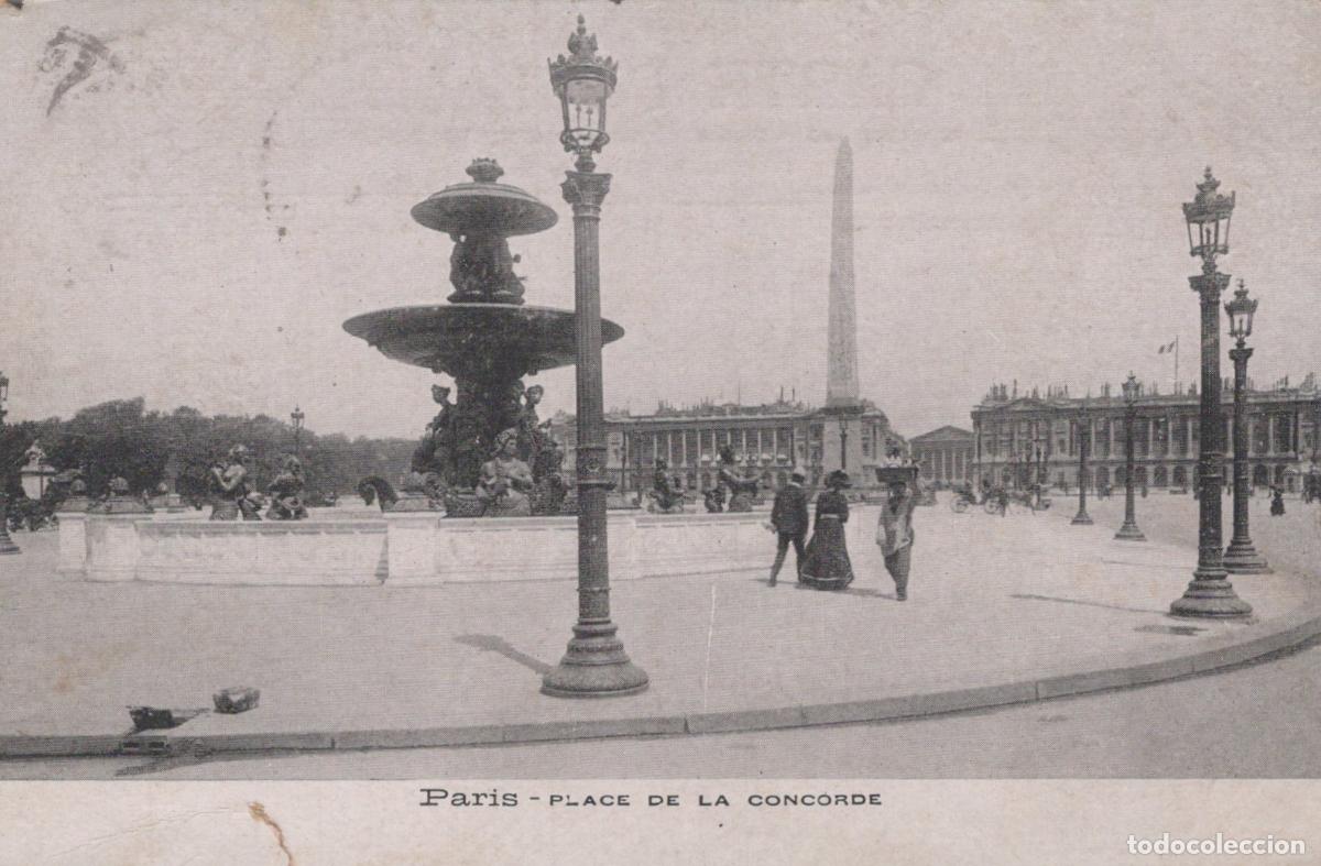 Postais: France Paris &Icirc;le de Place Concorde Fontaine Ob&eacute;lisque *YAA191