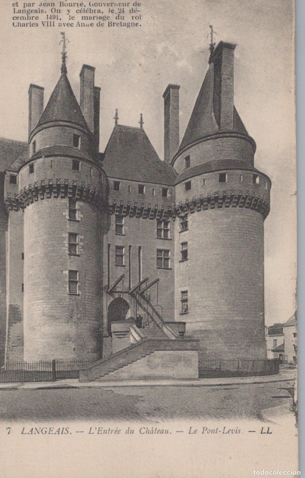 Postkarten: France Langeais Ch&acirc;teau de Pont Levis *YAA155