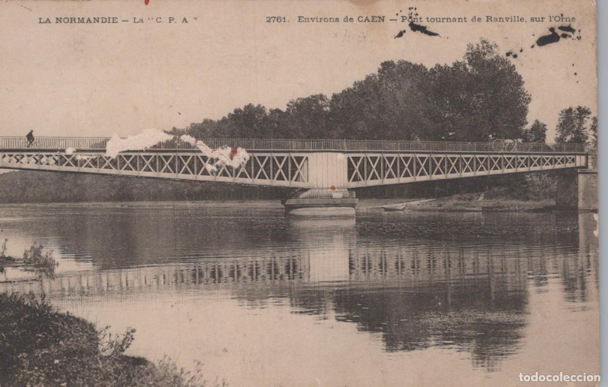 Postkarten: France Ranville Pont Tournant sur L Orne Architecture et Transport *YAA168