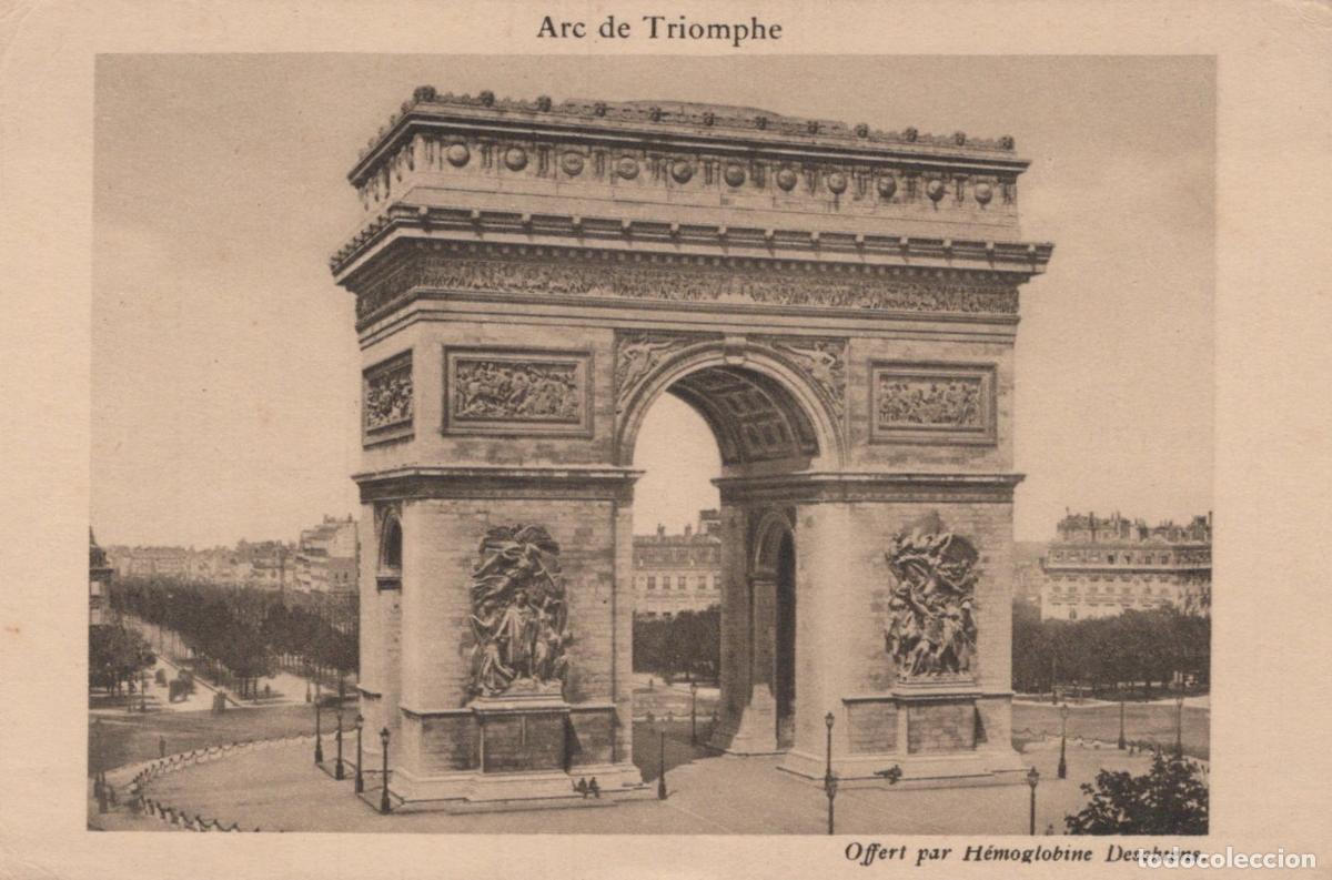 Postkarten: France Paris &Icirc;le de Arc de Triomphe Publicit&eacute; Deschiens Unposted *YAA211
