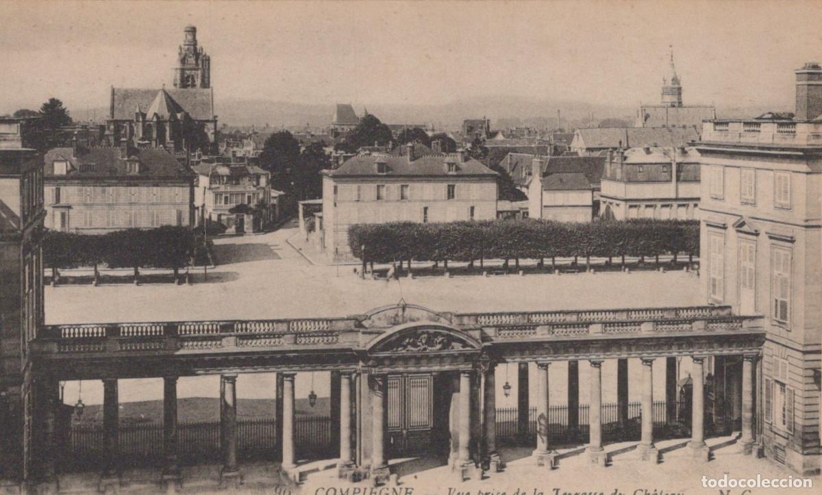 Postkarten: France Compi&egrave;gne Vue de la Terrasse du Ch&acirc;teau Architecture Unposted *YAA227