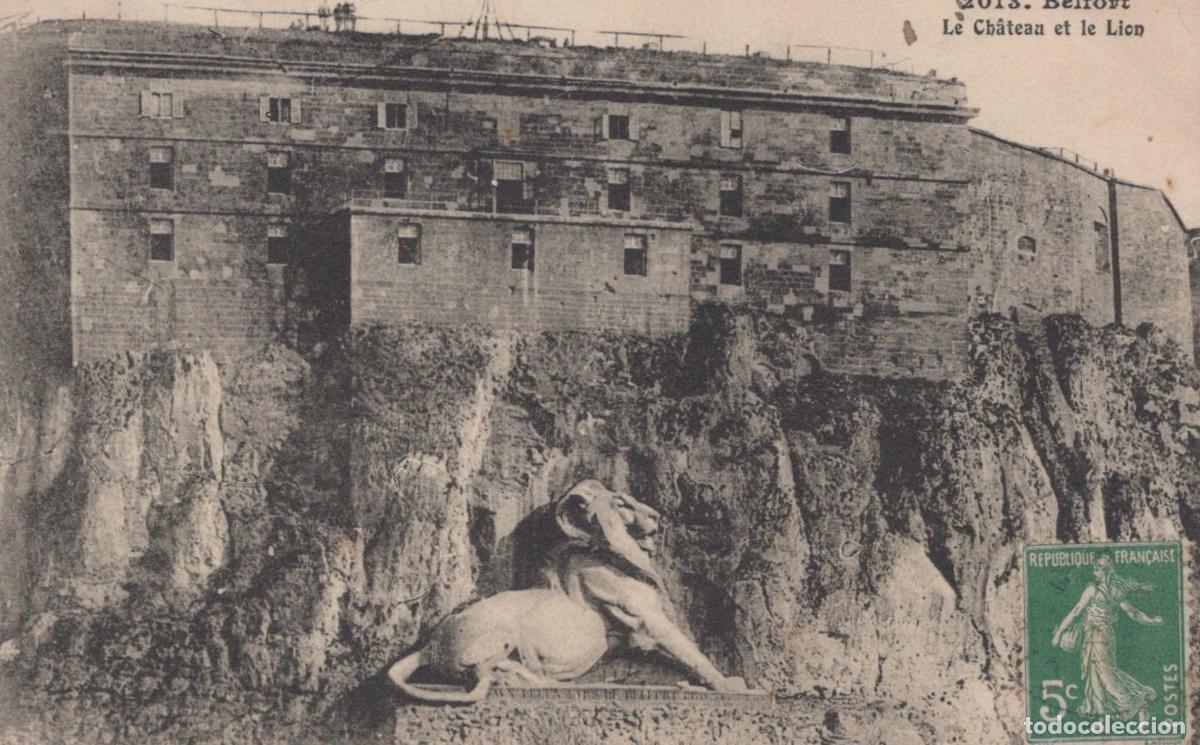 Postkarten: France Belfort Ch&acirc;teau et Lion de Bartholdi *YAA221