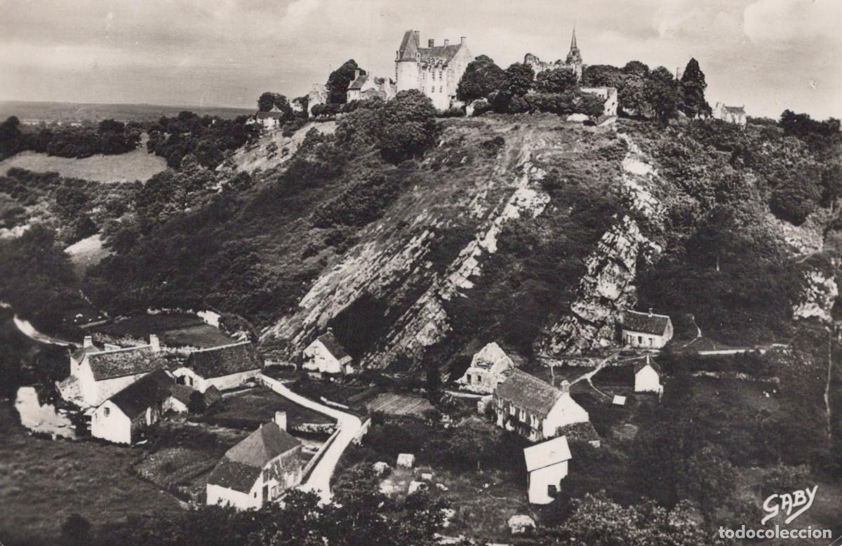 Postales: France Sainte Suzanne Ch&acirc;teau Village du Pont Neuf Real Photo *YAA232