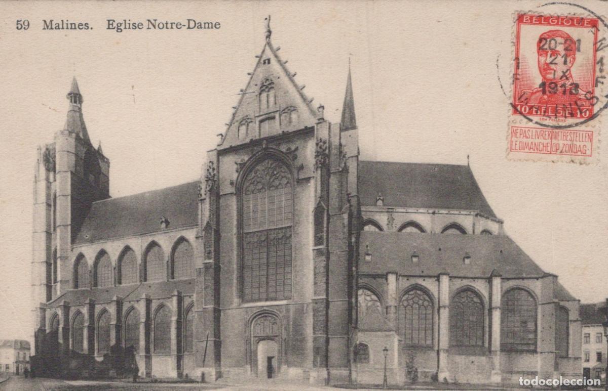Postales: Belgique Mechelen Malines Anvers &Eacute;glise Notre Dame Architecture Gothique *YAA257
