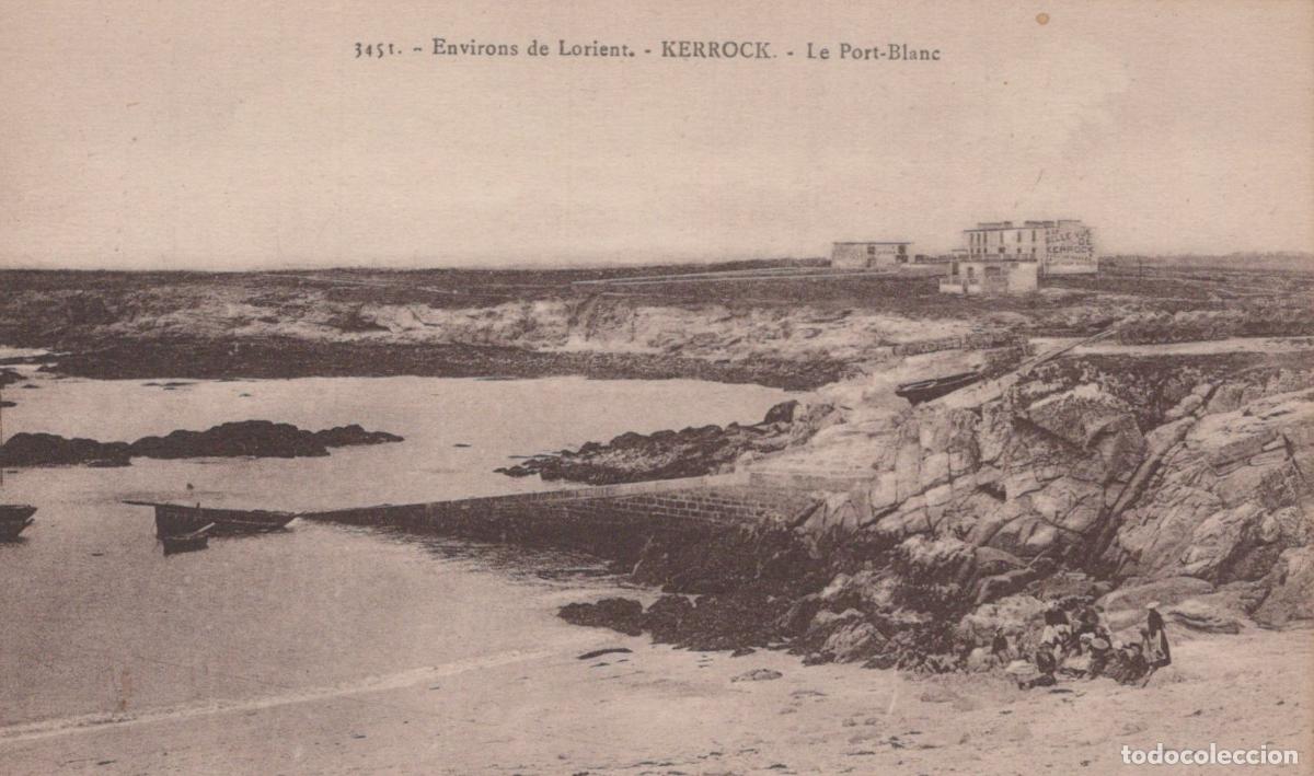 Cartes Postales: France Lorient Bretagne Kerrock le Port Blanc Paysage C&ocirc;tier Unposted *YAA213