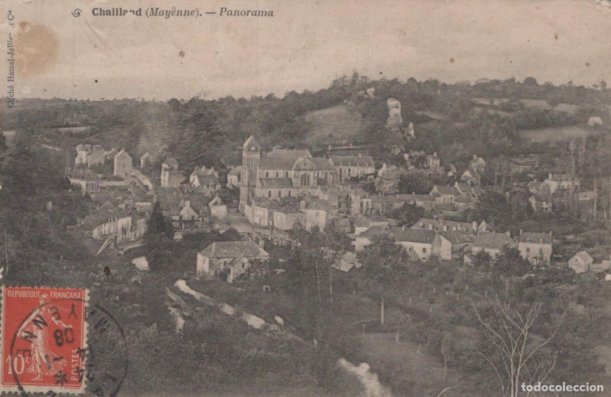 Cartes Postales: France Chailland Panorama Villageois Avec &Eacute;glise *YAA218