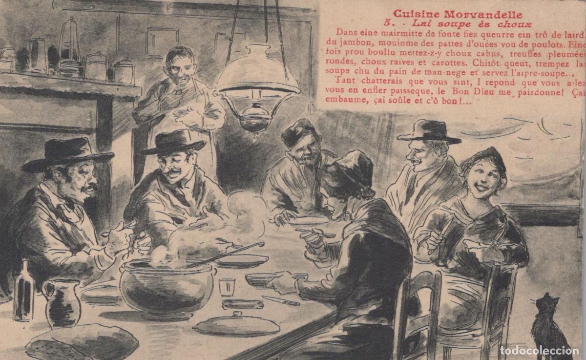 Cartes Postales: France Morvan Sc&egrave;ne Paysanne Repas Traditionnel Morvandelle Soupe Aux *YAA220