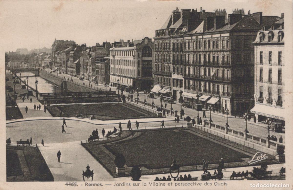 Cartes Postales: France Rennes Bretagne Jardins Vilaine Quais Architecture *YAA271