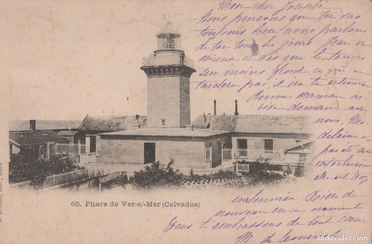 Postcards: France Ver sur Mer Phare C&ocirc;tier Architecture Post&eacute;e *YAA299