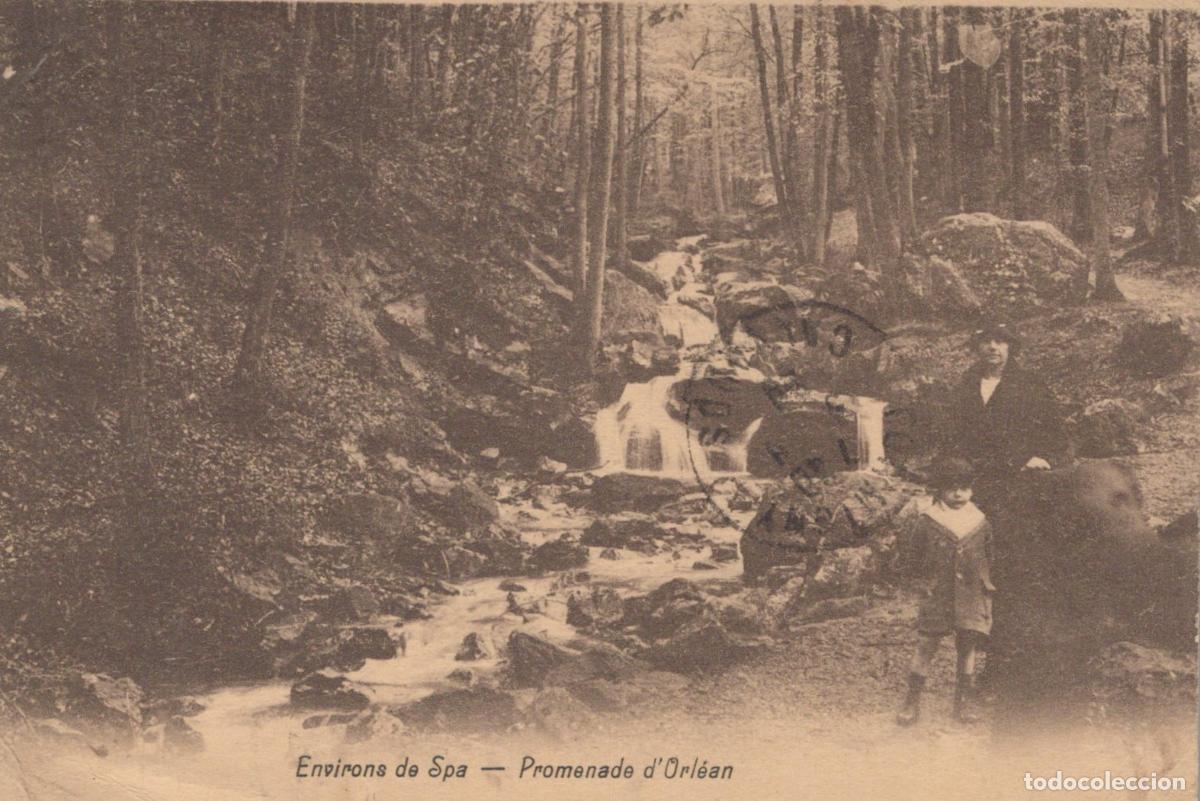 Postcards: Belgique Spa Promenade D Orl&eacute;ans Paysage Forestier et Figures *YAA240