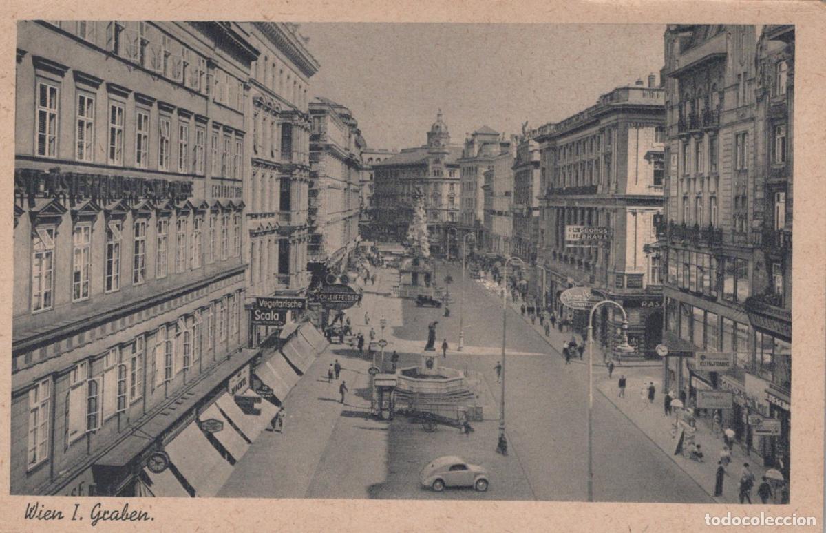 Postais: &Ouml;sterreich Wien Graben Stra&szlig;e Architektur Brunnen Automobil Unposted *YAA322