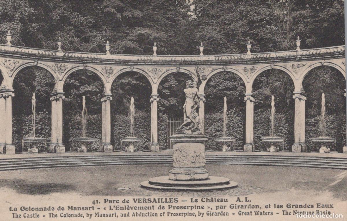 Postais: France Versailles &Icirc;le de Colonnade de Mansart Statue Proserpine Post&eacute;e *YAA319