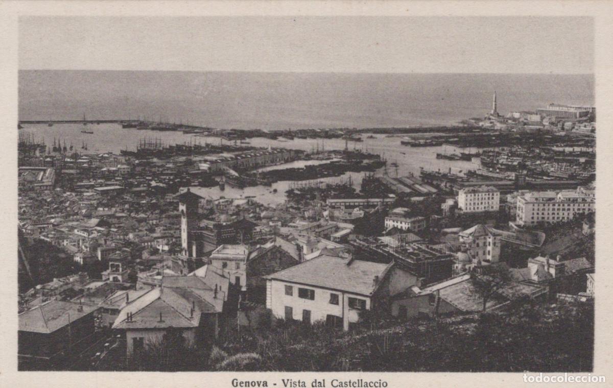 Postales: Italia Genova Porto Citt&agrave; Panorama Dal Castellaccio Circolata Unposted *YAA329