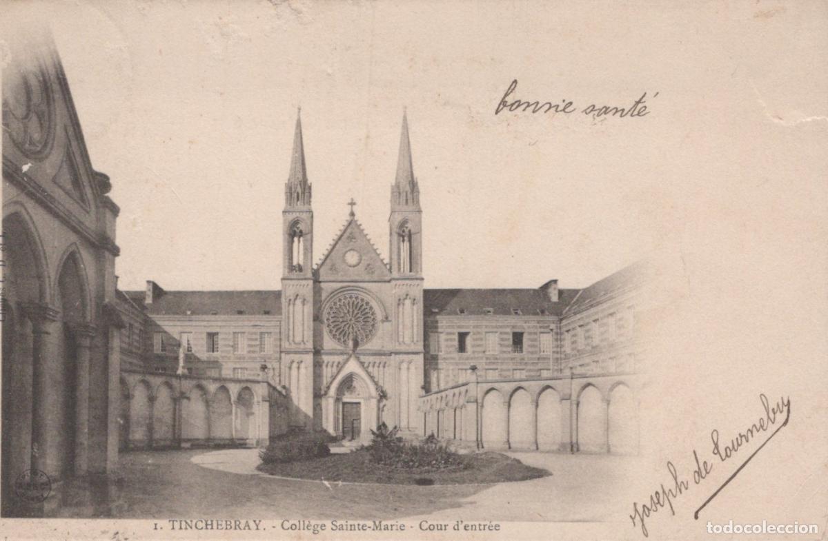 Postales: France Tinchebray Normandie Coll&egrave;ge Sainte Marie Architecture 1903 *YAA260