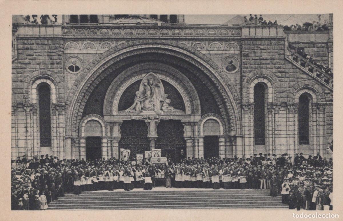 Postales: France Lourdes Entr&eacute;e du Rosaire B&eacute;n&eacute;diction Saint Sacrement Unposted *YAA344
